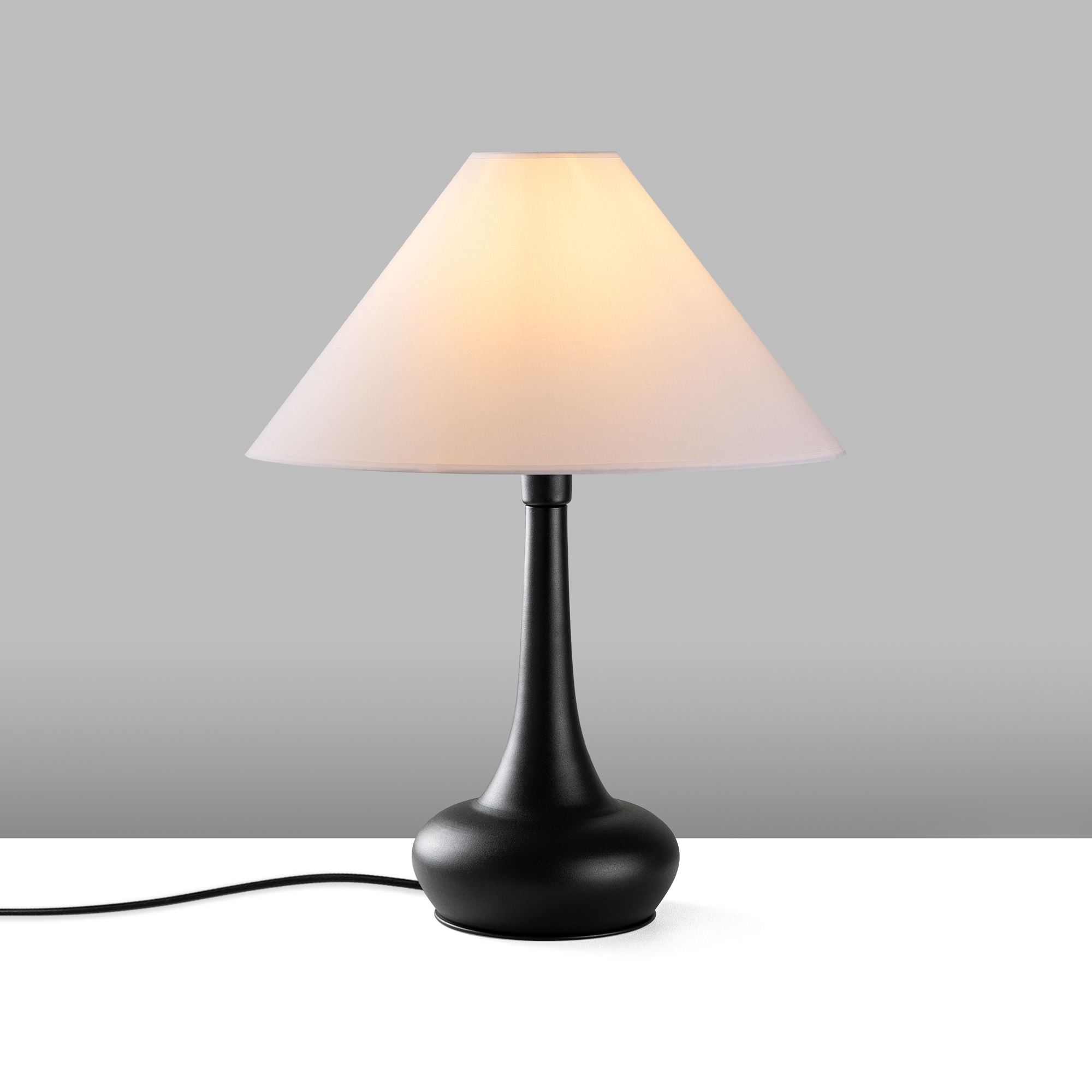 Stona lampa Luna - 15254 Bela, Crna