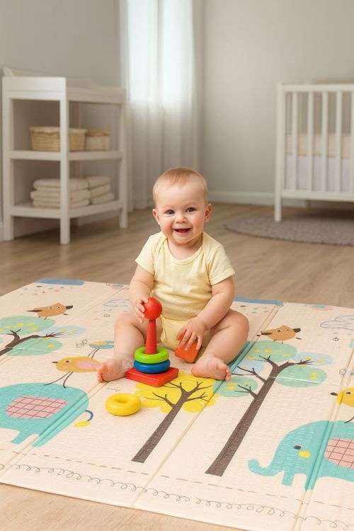 Edukativna podloga za igru sa dva lica, sklopiva sa torbom 200X180 ECOTOYS