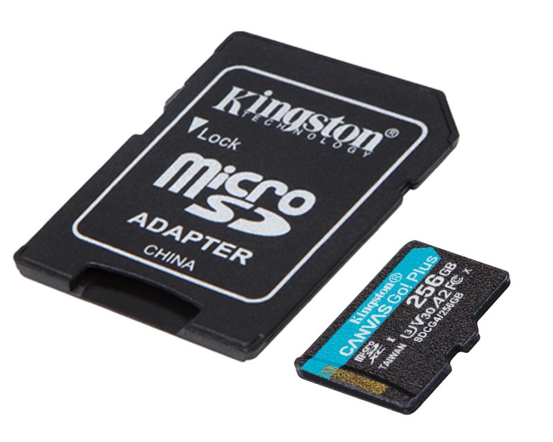 Memorijska kartica U3 V30 microSDXC 256GB Canvas Go Plus 200MB/s A2 + adapter SDCG4/256GB