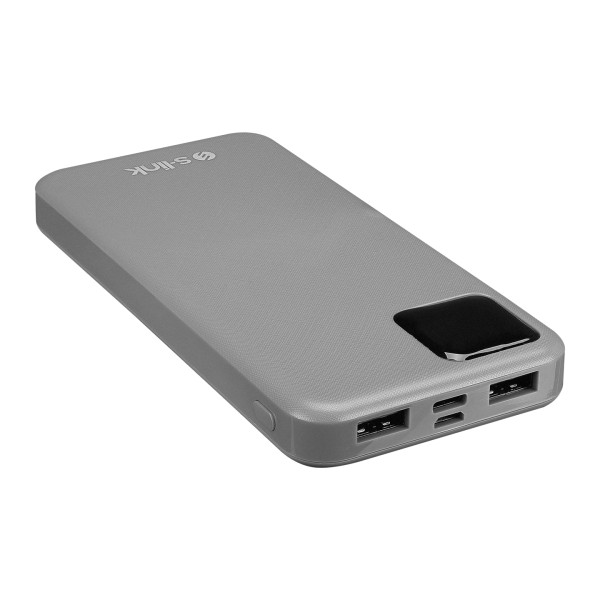 Powerbank S-LINK G104 10000mAh LCD/sivi
