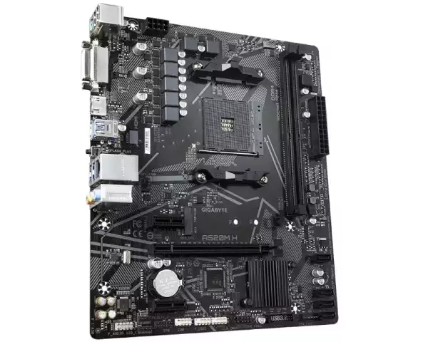 Matična ploča AM4 Gigabyte A520M H RGB DVI/HDMI/M.2