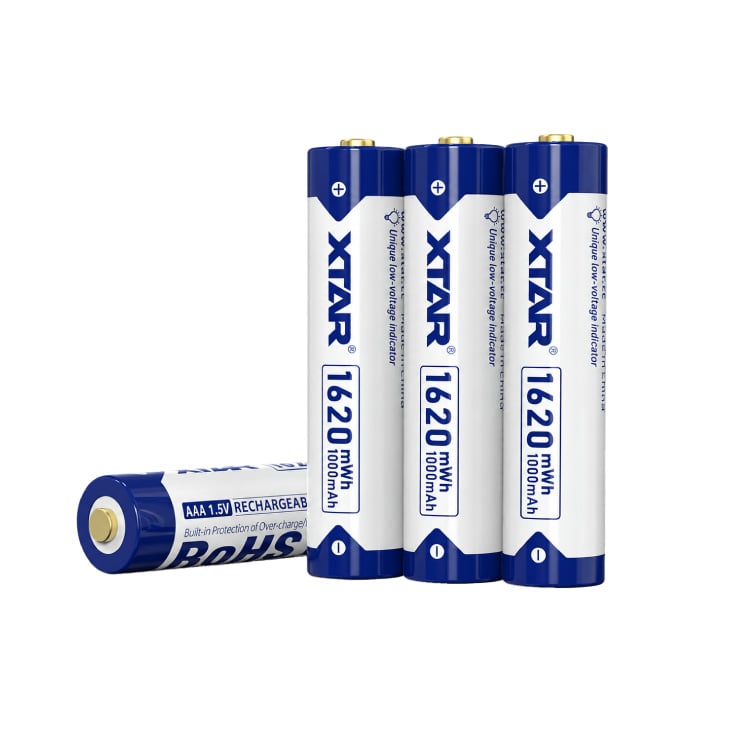 XTAR punjiva litijum jonska baterija AAA 1000mAh 1.5V
