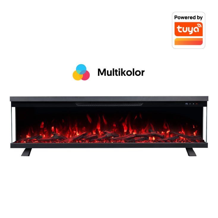 PROSTO smart elekt. panorama 50" 3u1 kamin 1800W