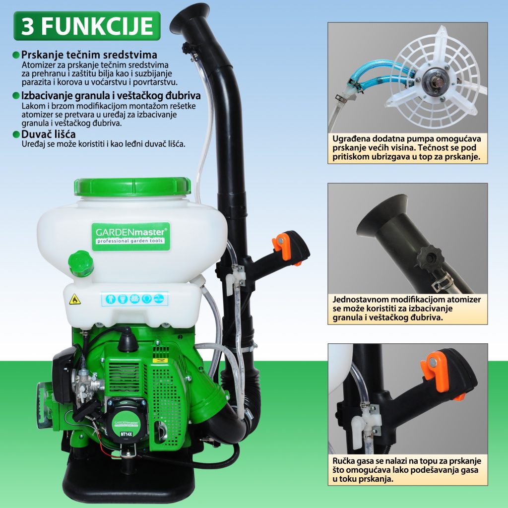 GARDENmaster Leđni Benzinski Atomizer MT14X