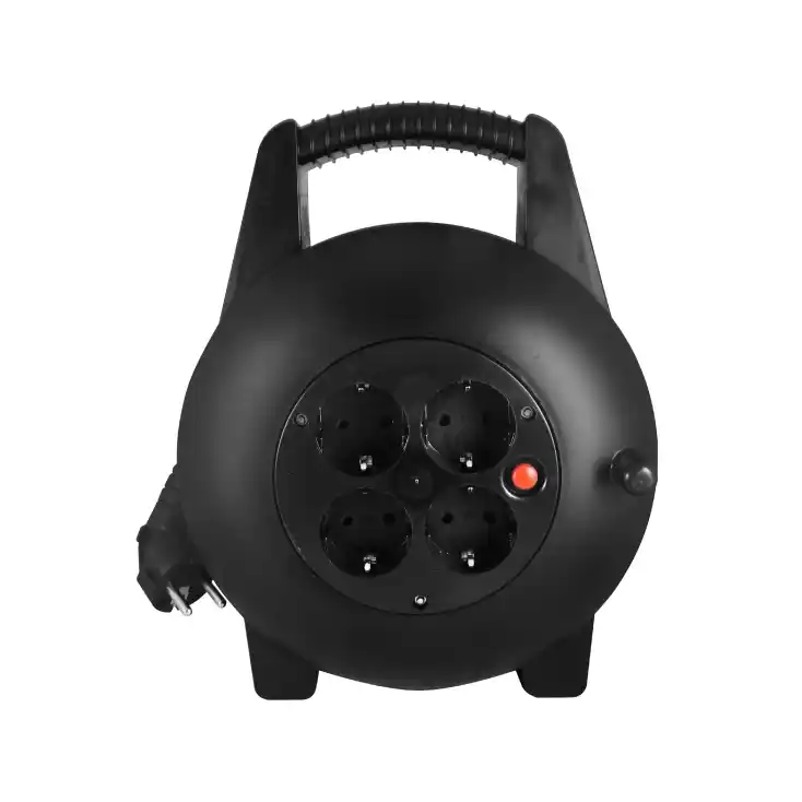 Produžni kabal na namotaju Prosto HJR4-10-P 10m 1.5mm2/IP20/4 utičnice