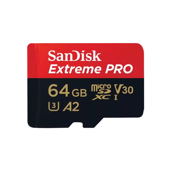 SanDisk SDXC 64GB Micro Extreme Pro 200MB/s A2 C10 V30 UHS-I US+Ad