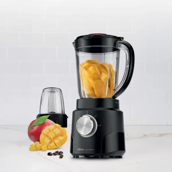 Blender Ufesa Coral crni/ posuda/2 brzine/snaga 600W