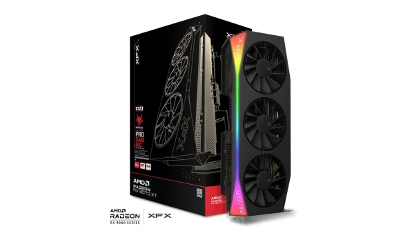 Graficka karta XFX Mercuryr AMD Radeon RX9070XT OC RGB 16GB  256 bit 3xDP/HDMI
