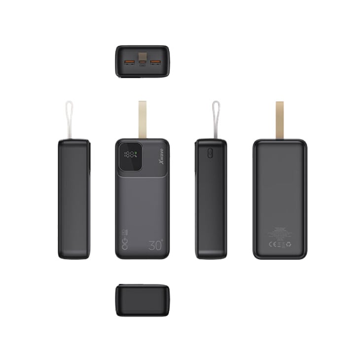 Xwave power bank eksterna baterija 30000mAh/20W/PD3.0/QC3.0/3A/2 xUSB/Type-C