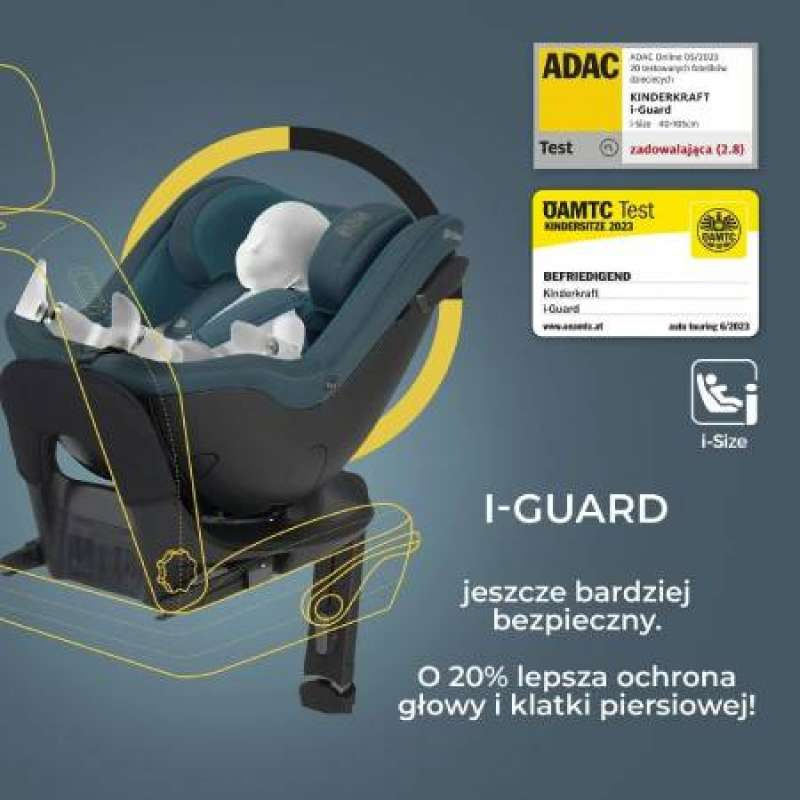 KINDERKRAFT AUTOSEDISTE I - GUARD PRO 61-105CM CHERRY