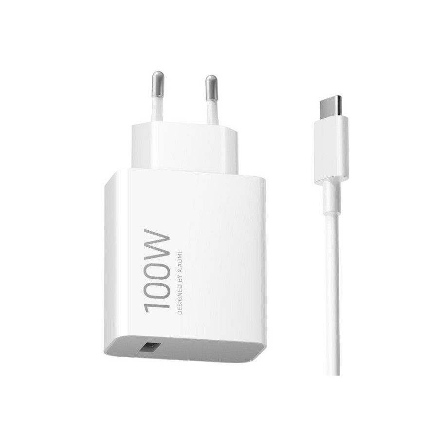 Xiaomi Mi 100W punjač Combo Type-A + kabl Type C bela