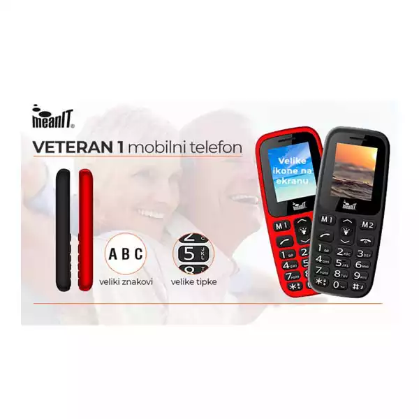 Mobilni telefon Meanit Veteran I crveni