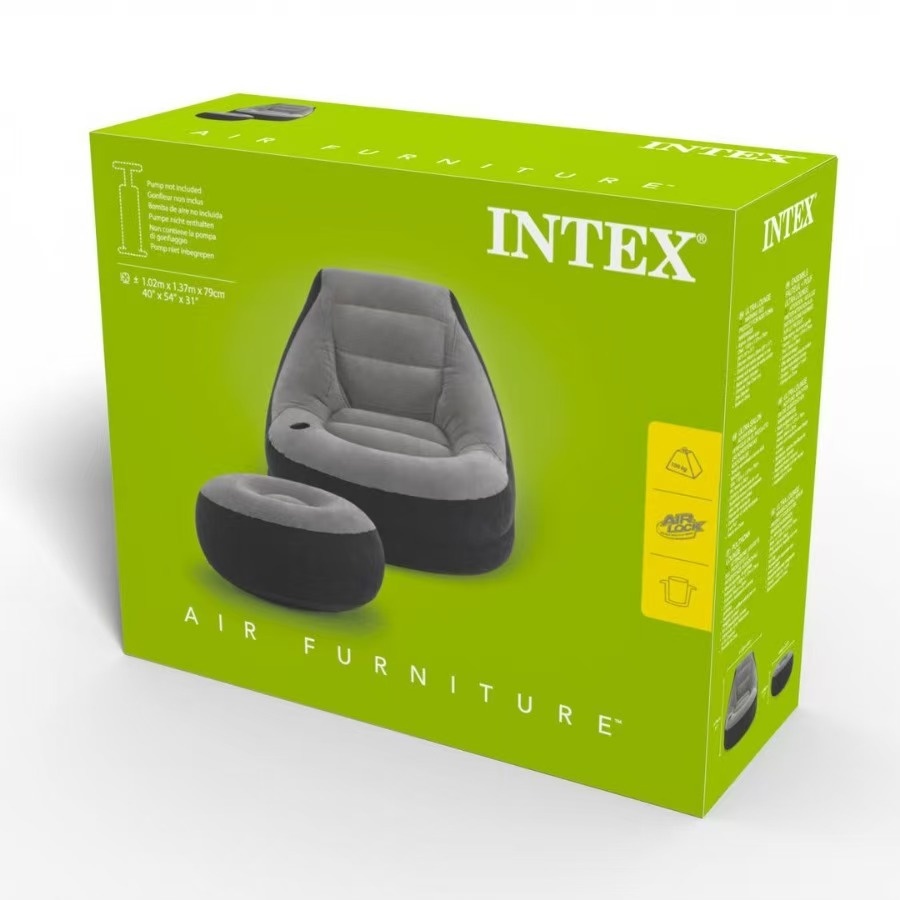 FOTELJA NA NADUVAVANJE + TABURE INTEX 1