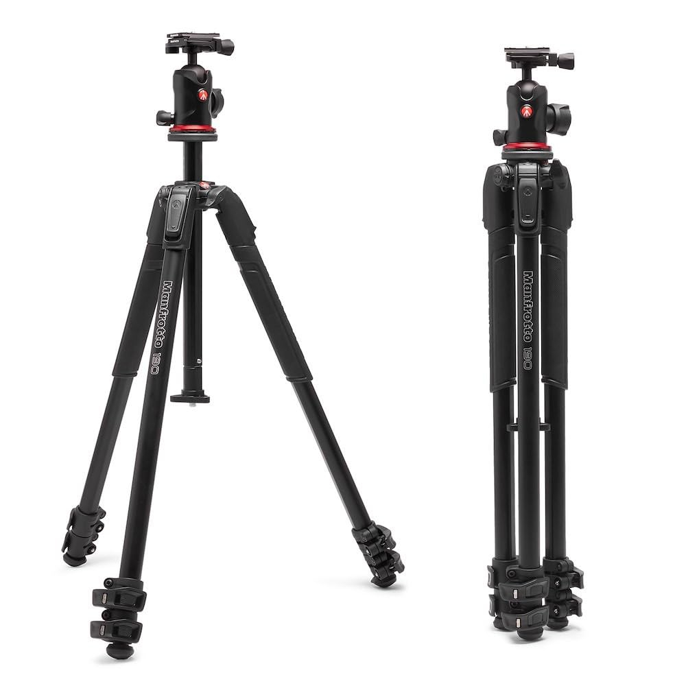 Manfrotto Tripod SET MK190X3-Q6T Alu 3 Sec W Ball Head