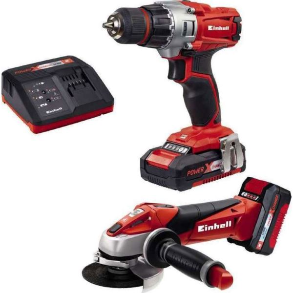 EINHELL Set alata TC-TK 18 Li Kit (TC-CD 18/35 + TC-AG 18/115)