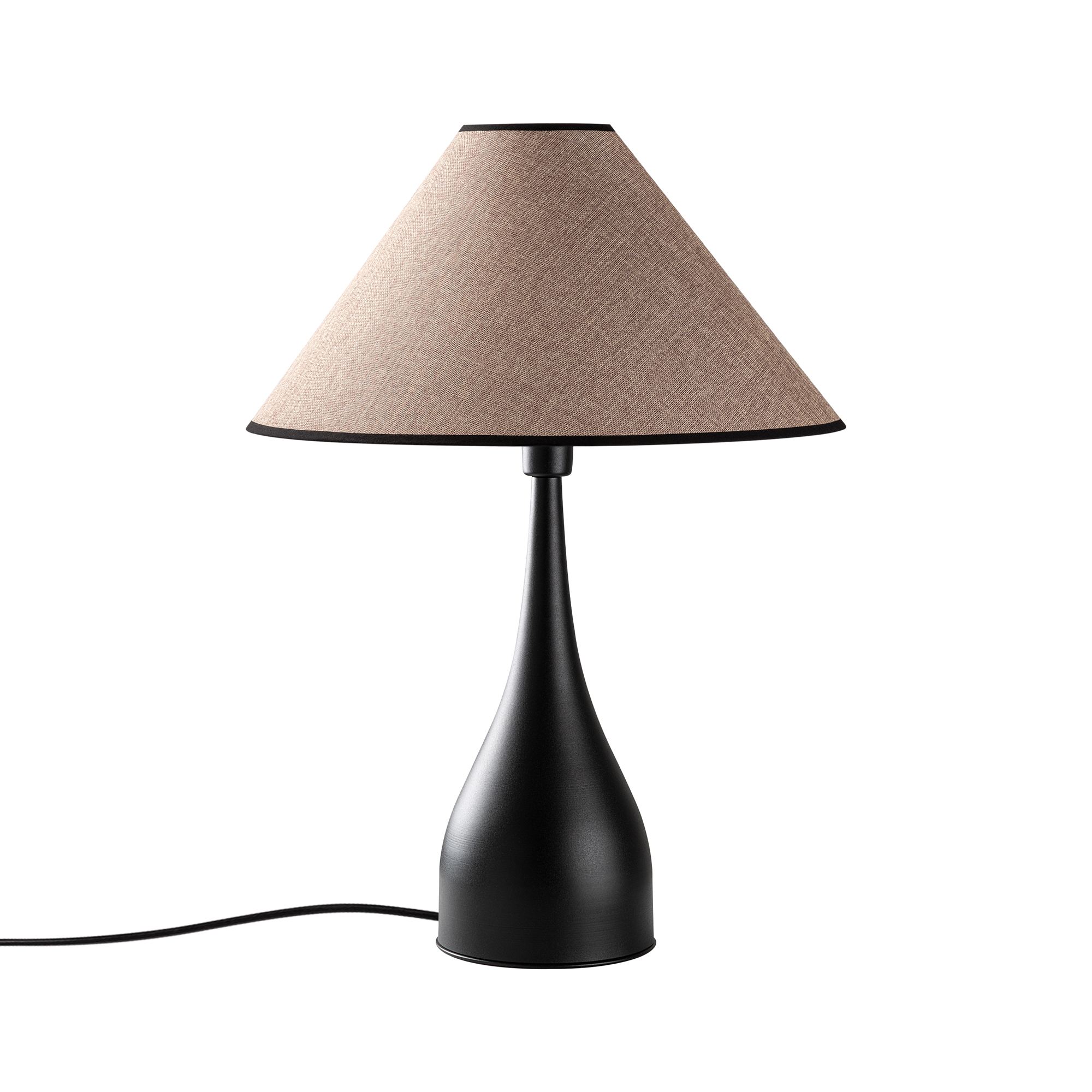 Stona lampa Luna - 15266 Crna, Svetlo braon