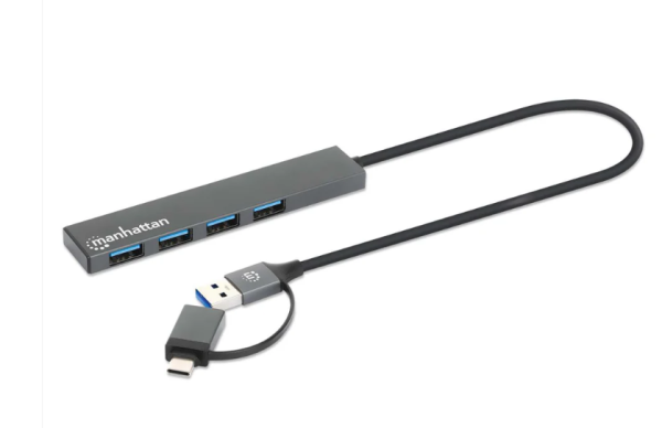 USB-C/USB-A HUB 4port Manhattan 181006 4xUSB-A 3.2/5Gbps/Crni