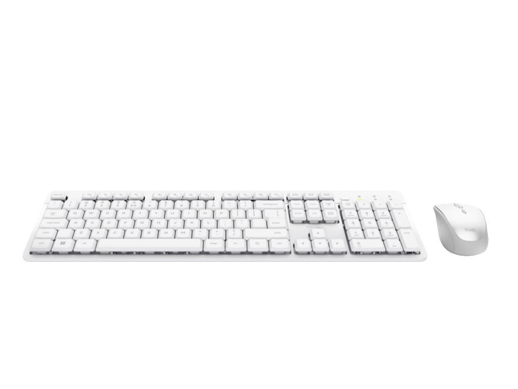 Tastatura+miš TRUST ODY II bežicna /US/bela