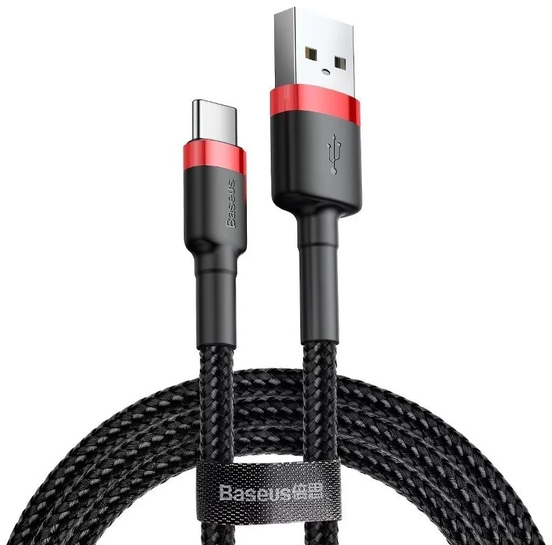 Kabl BASEUS Cafule/USB To Type-C/3A/1m/crna