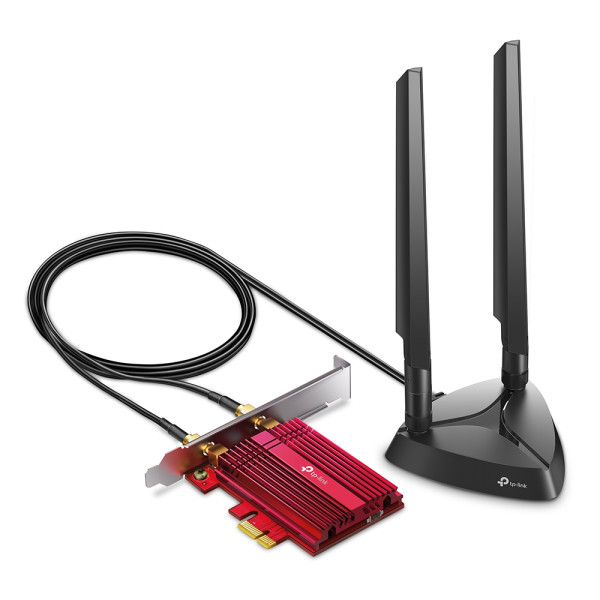 LAN MK PCI-E TP-Link Archer TXE72E WiFi 6 AX5400 dual band 2xExterna antena