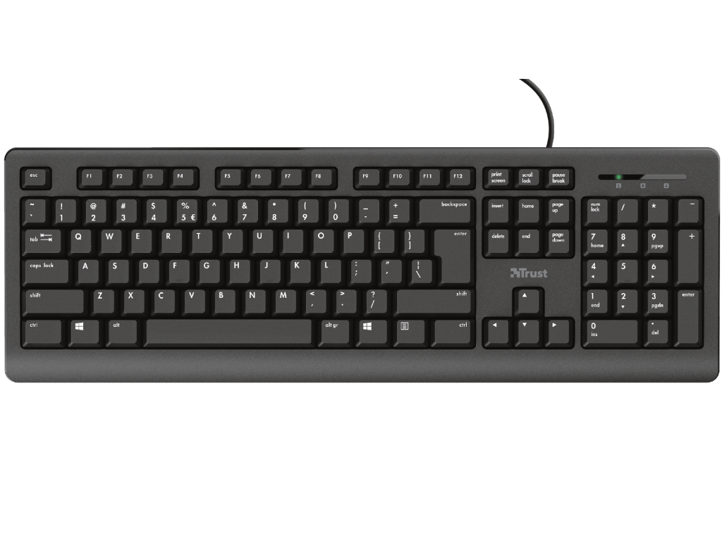 Tastatura TRUST Primo Illuminated žicna/SRB/osvetljenje/crna