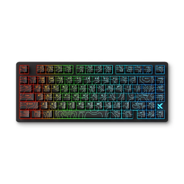 Gaming tastatura MCHOSE Jet 75 Hall Effect Magnetic Switch black topographic