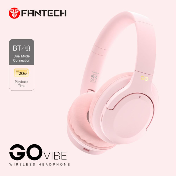 Bluetooth slušalice Fantech GO Vibe WH05 pink