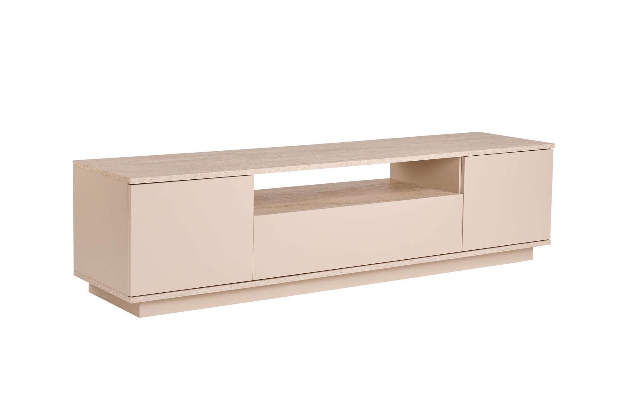 TV komoda Veramont - Mink, Travertin