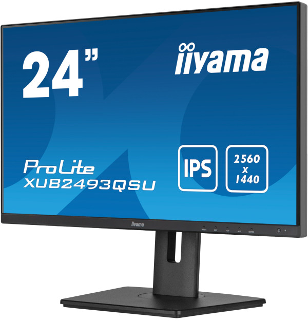 Monitor 23.8" Iiyama XUB2493QSU-B5 IPS 2560x1440/60Hz/4ms/HDMI/DP/USB/zvučnici