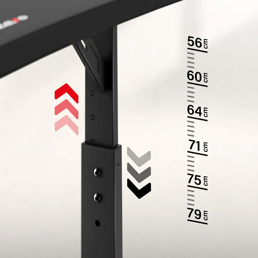 Huzaro Hero 3.6 Crni Podesivi Gaming sto 140x60cm