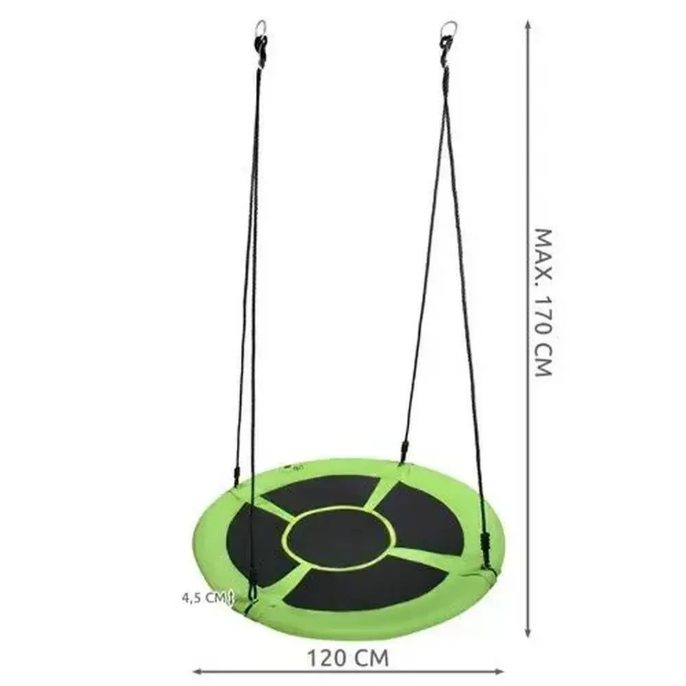Malatec Ljuljaška Gnezdo za Decu Zeleno Crna 120cm