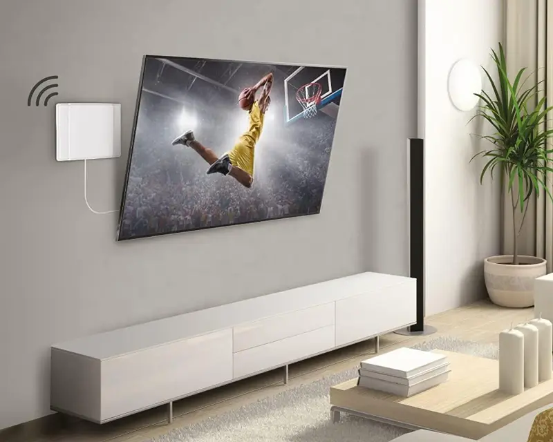 AF40P.W Indoor HDTV Flat TV Antenna 65 km