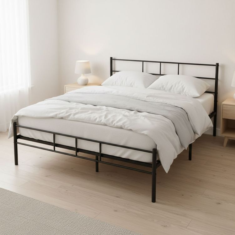 Krevet sa metalnim ramom 140x200 cm sa podnicom Black Frame ModernHome