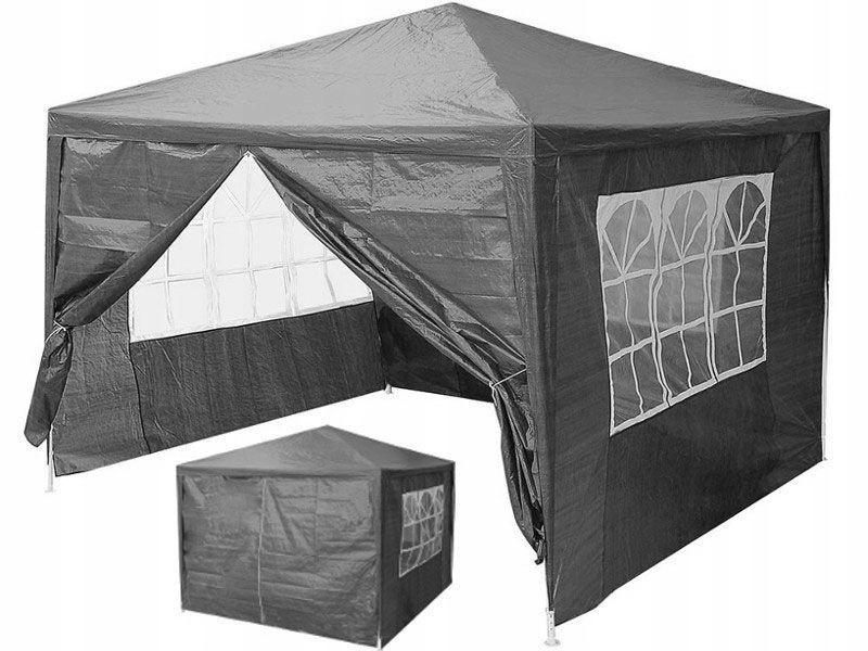 Baštenski šator, 3x3 m, 4 stranica, gray, MultiGarden