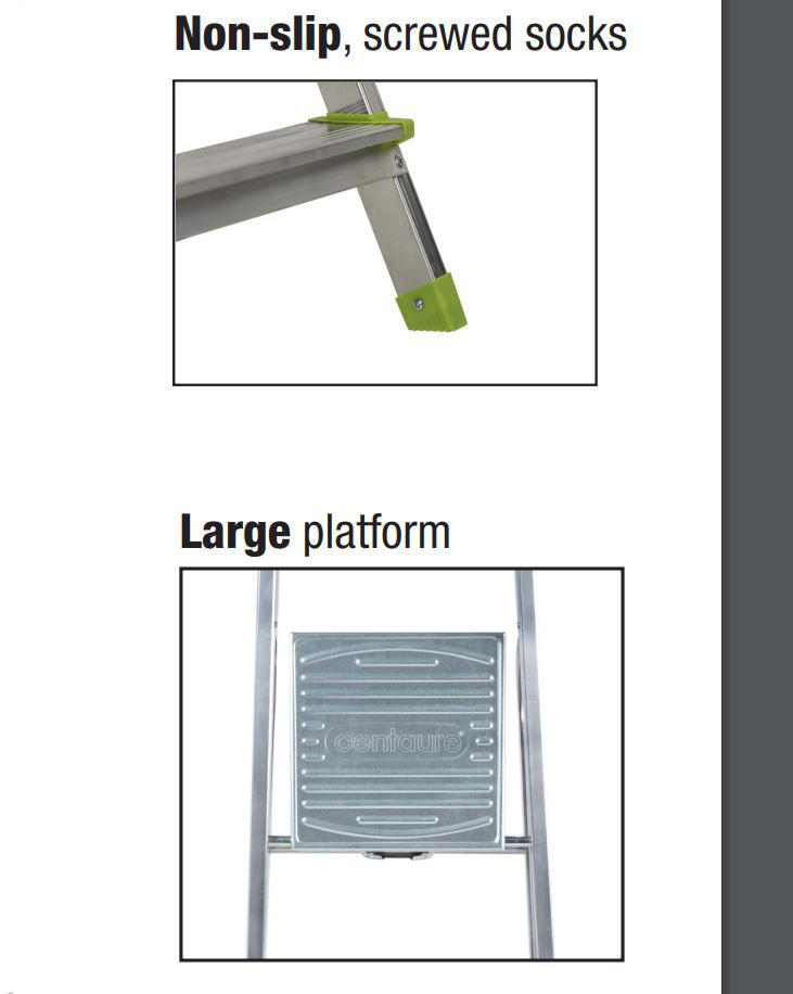 Kućne Aluminijumske Merdevine 5+1 gazišta
