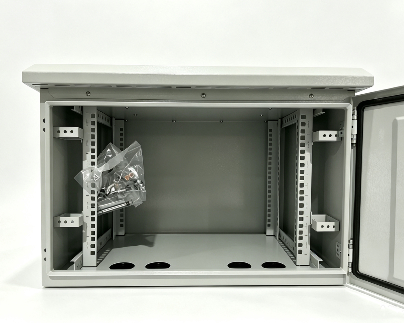 Rack outdoor orman nazidni, 6U, 600x450, staklena vrata