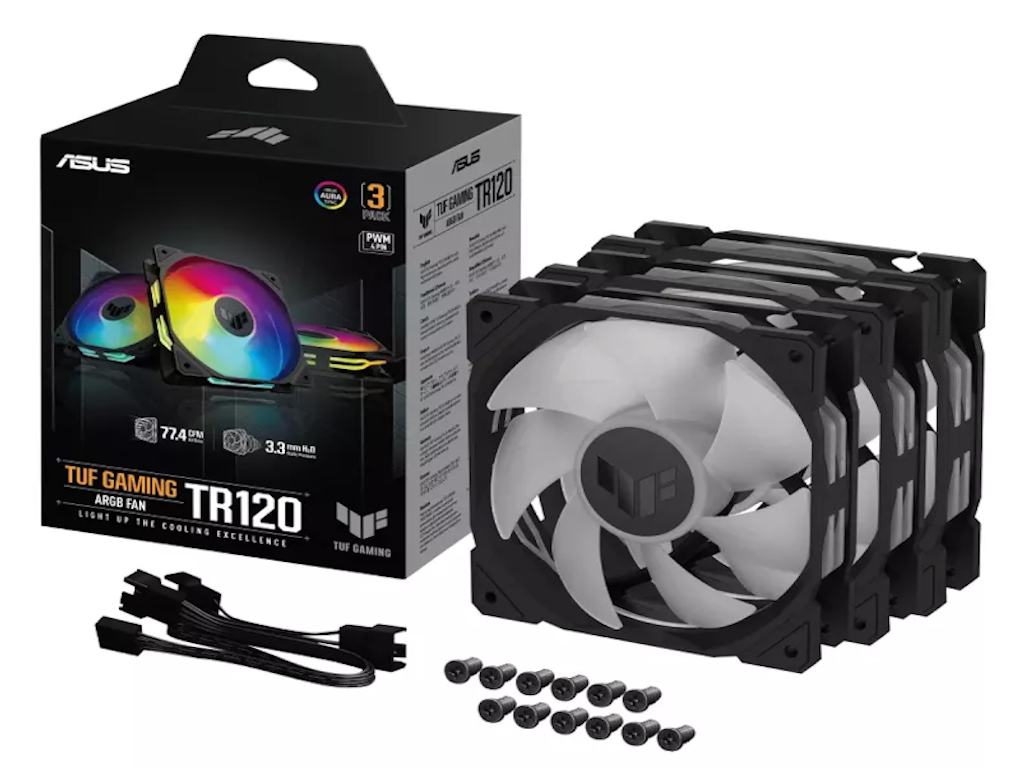 Ventilator ASUS TUF GAMING TR120 FAN ARGB 3IN1/crna