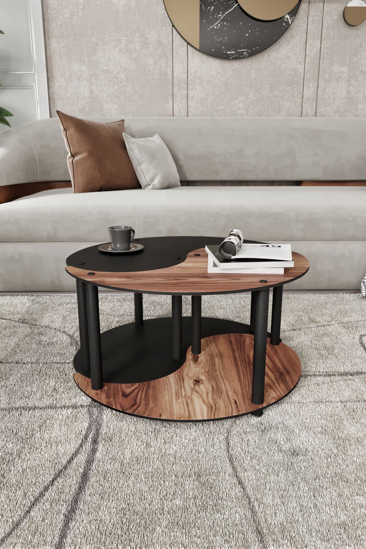 Set klub stolova Yi Yang2L 70 - Orah