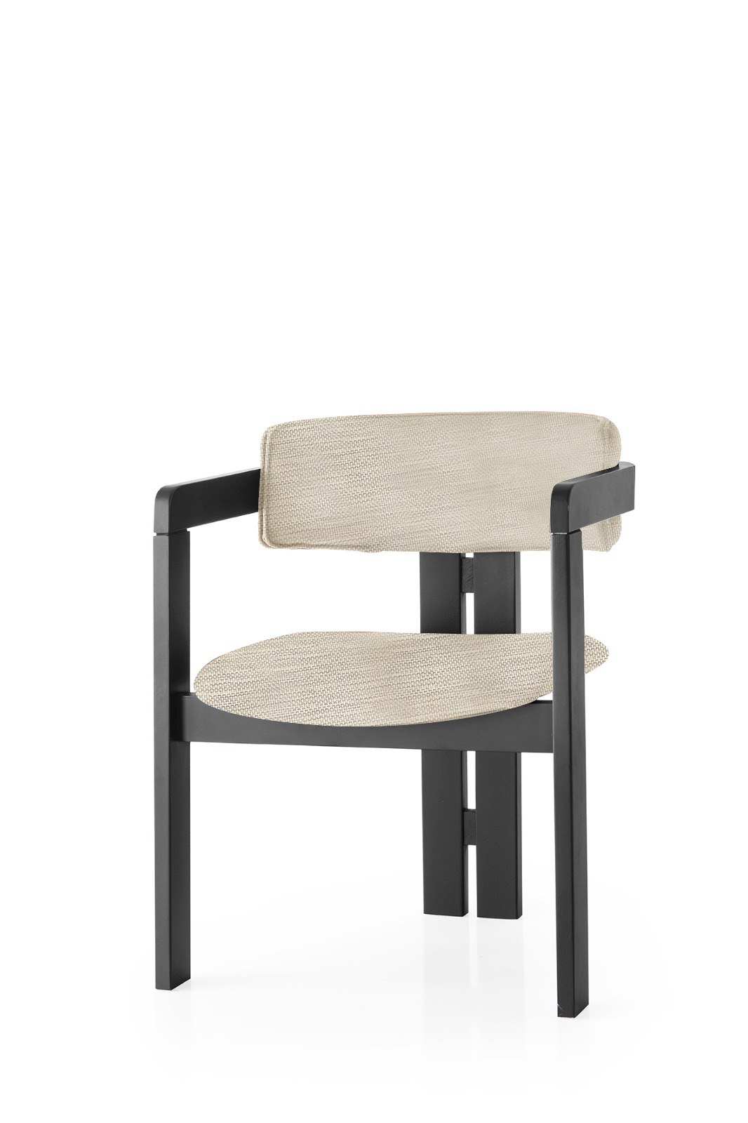 Stolica CO - 006 Svetlo siva, Crna