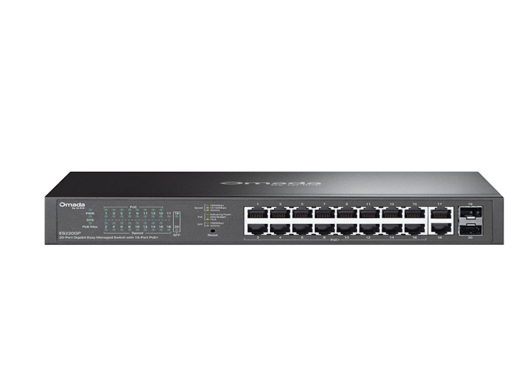 ES220GP(UN) Omada 20-Port Gigabit Easy upravljivi Switch sa16-Port PoE+