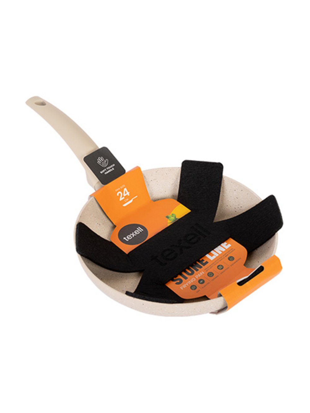 Tiganj duboki 24cm Stone Line Texell TPSL-D24 + GRATIS PODMETAČ / ŠTITNIK ZA TIGANJE