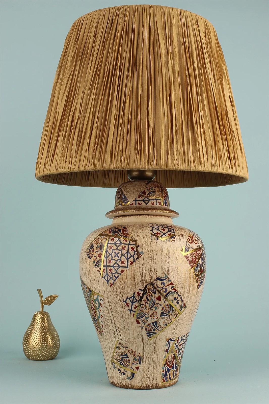Stona lampa YL654 Krem
