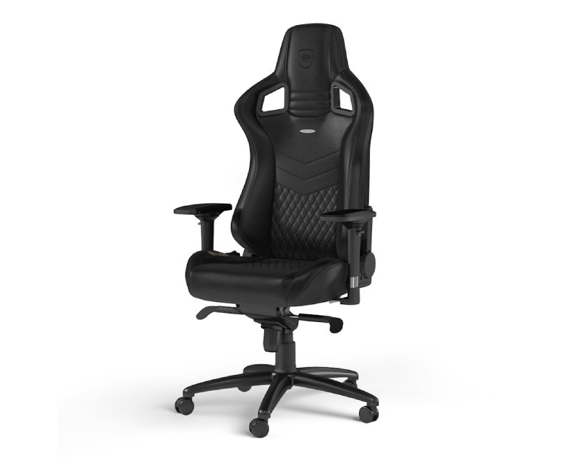 EPIC Real Leather Gaming stolica crna