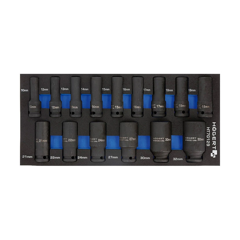 ORGANIZATOR EVA SET UDARNIH NASADNIH KLJUČEVA 15 KOM HÖGERT® HT7G129