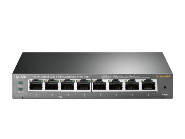 Switch TP Link TL-SG108PE 8-port 10/100/1000/4PoE/Metal