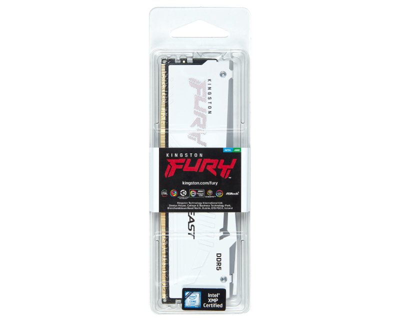DIMM DDR5 64GB (2x32GB kit) 6000MT/s KF560C36BWEAK2-64 FURY Beast RGB White EXPO