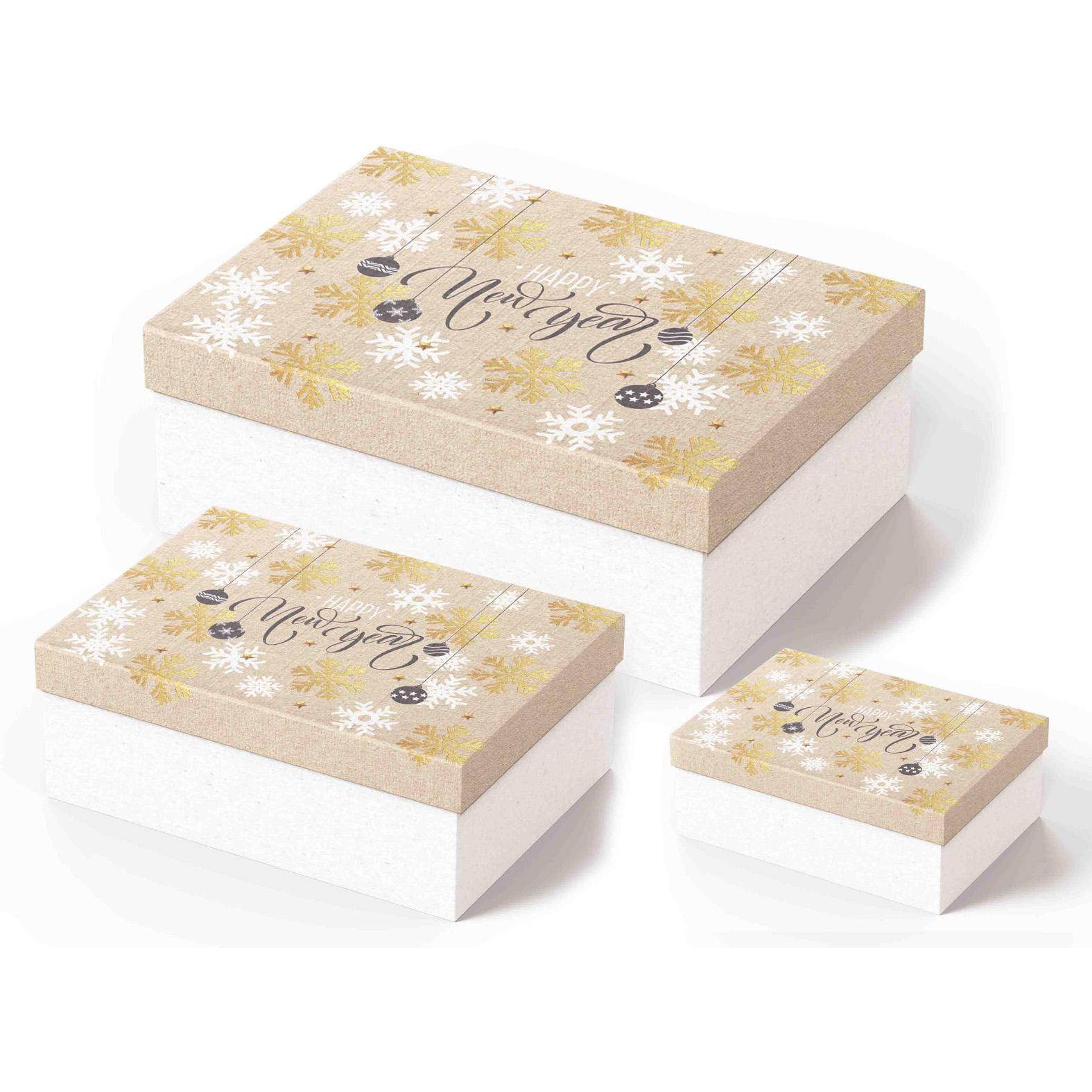 KUTIJE ZA POKLONE SET NG CREAM 3/1