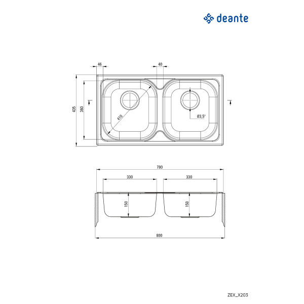 Deante sudopera Xylo 78/IX/2 ZEX 0203