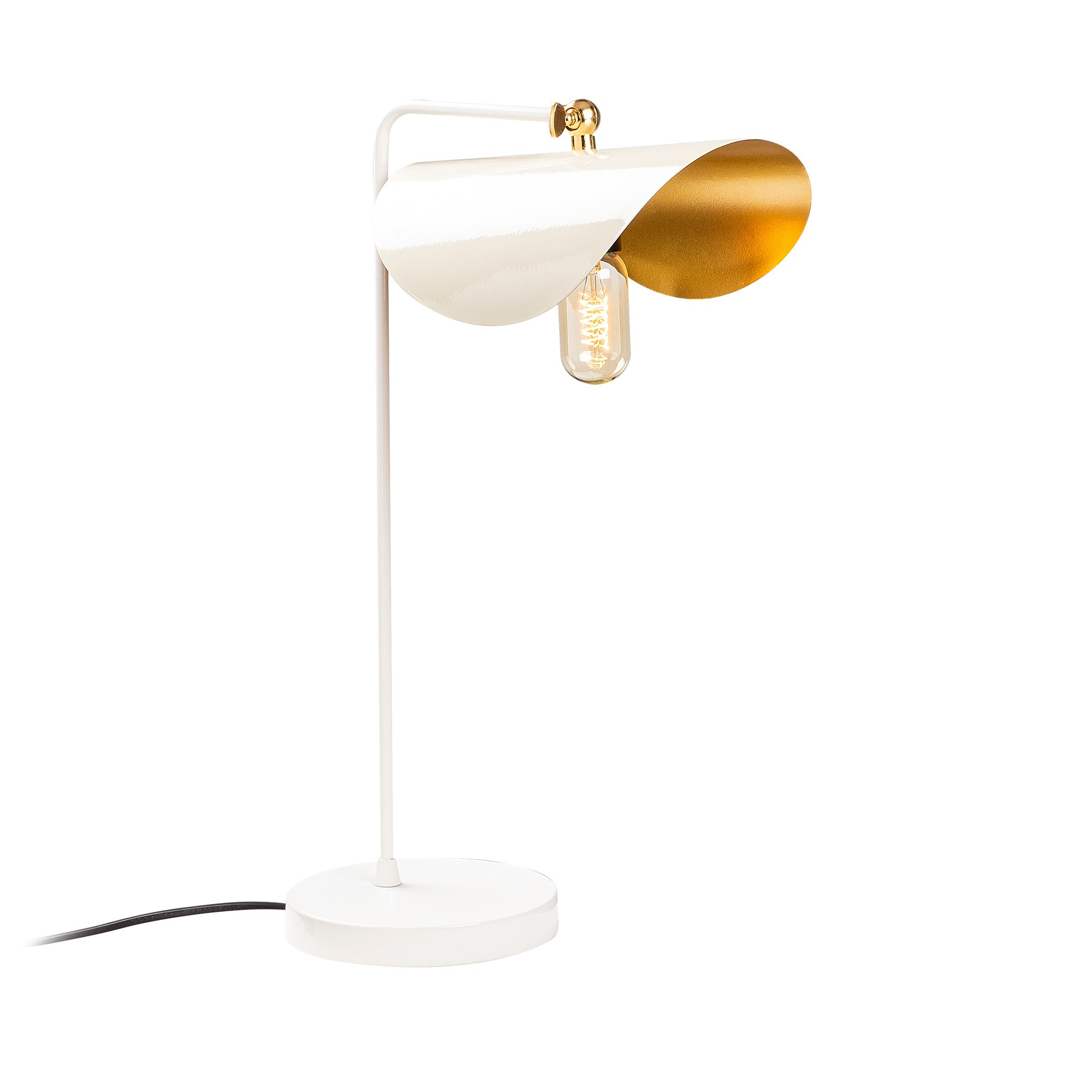 Stona lampa Sivani - MR - 844 Bela, Zlatna