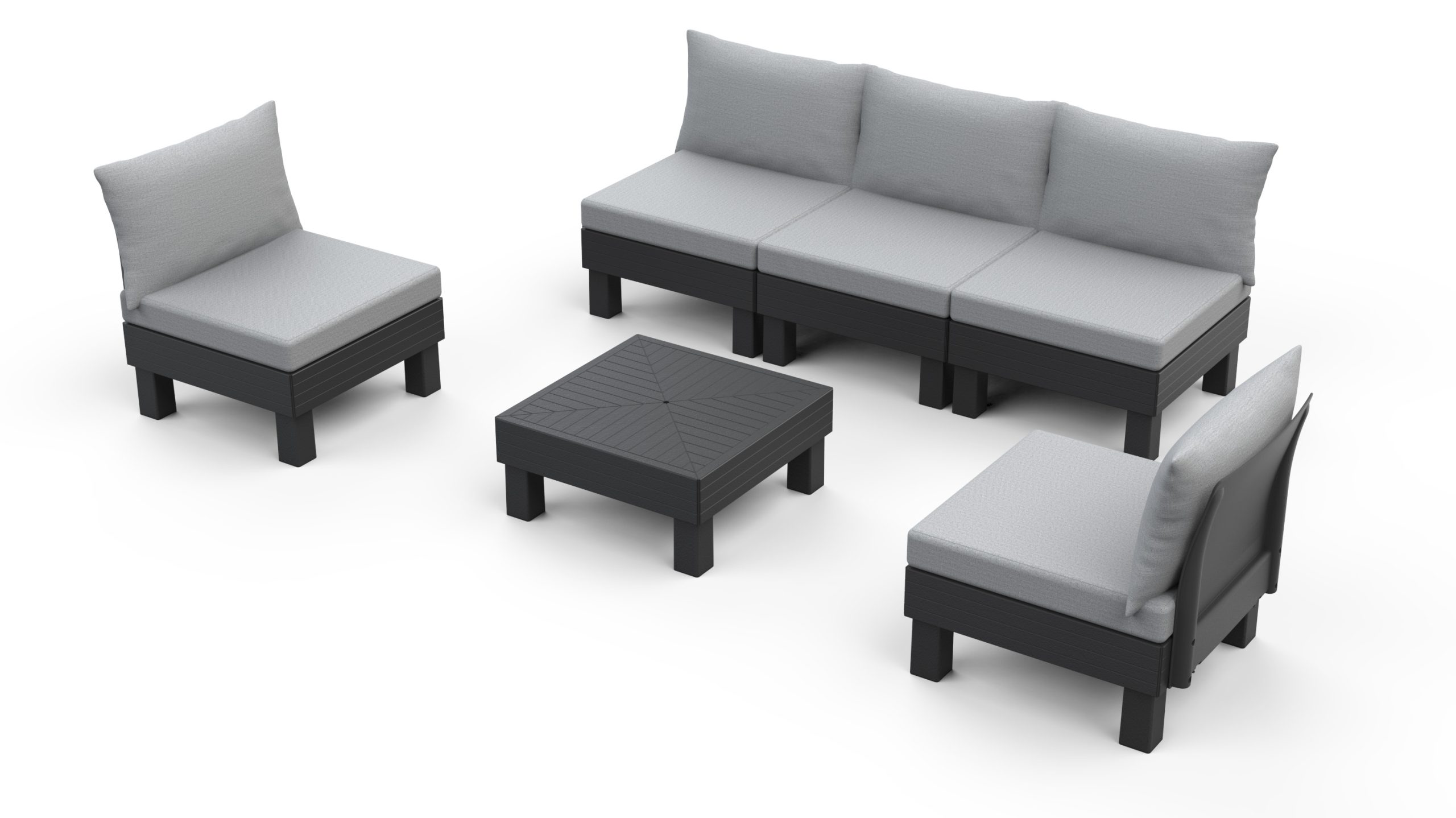 Baštenski Set Cantara Elements 5 Seater – Grafit